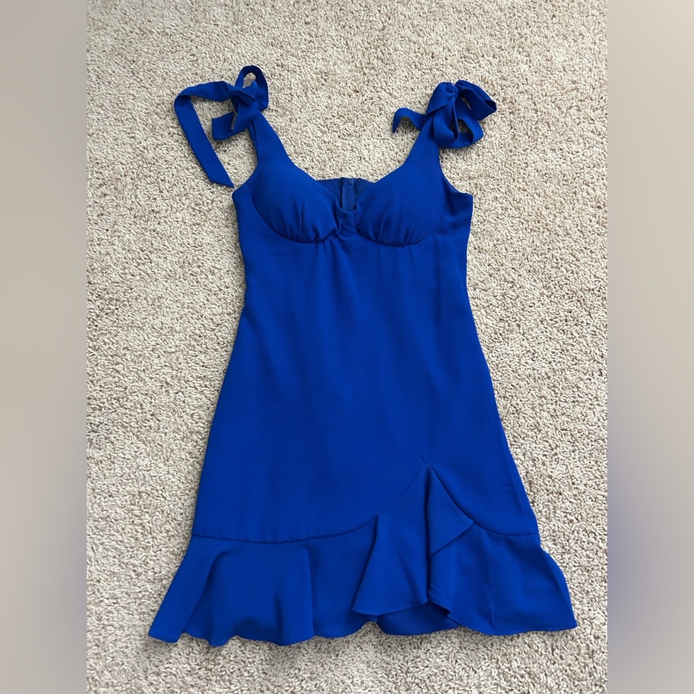 B. Smart Blue Mini Dress